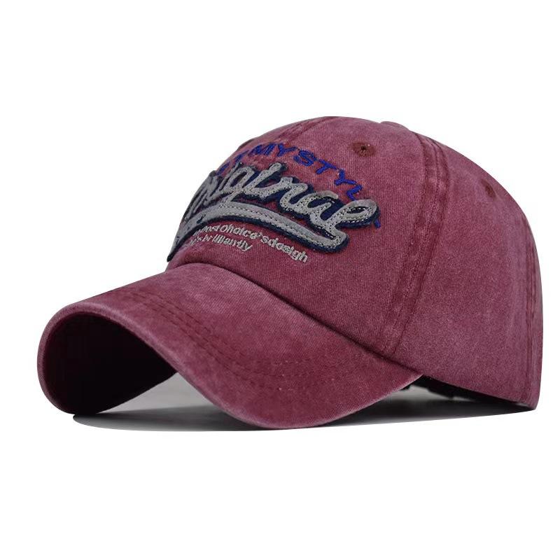Весна и лето уличная старая ретро бейсболка с вышитыми буквами, мягкая кепка для мужчин, оптовая продажа