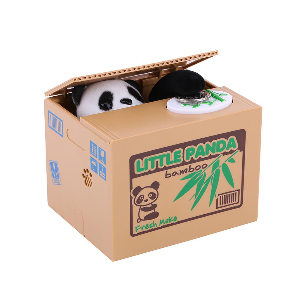 Panda Money Box Coin Bank, Automatic Stealing Coins Cents Bank Saving Box