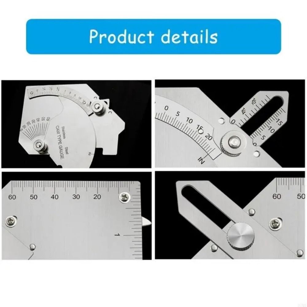 Inch/mm Fillet Weld Gauges Accurate Welding Measuring Tool  Weld Inspection