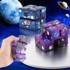 Куб Бесконечности Флип Космическая Тема Игрушка от СДВГ Тревожности - Игра для Пальцев Головоломка Антистресс Пальцевой Фиджет Аутизм Подарок для Рук Детям