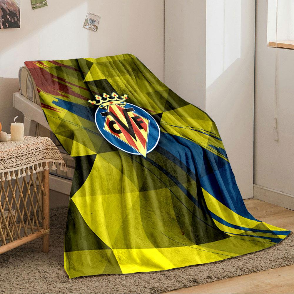 Yellow Geometric CVF Logo Pattern for all seasons blanket lunch break throw gift