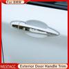 4 шт./компл., внешняя дверная ручка автомобиля, декоративная наклейка, отделка для BMW X1 F48 2016 2017 2018, стиль