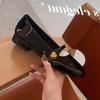 Thick-soled retro small leather shoes Mary Jane single shoes women's shallow mouth round head small gold buckle flat-soled single shoes