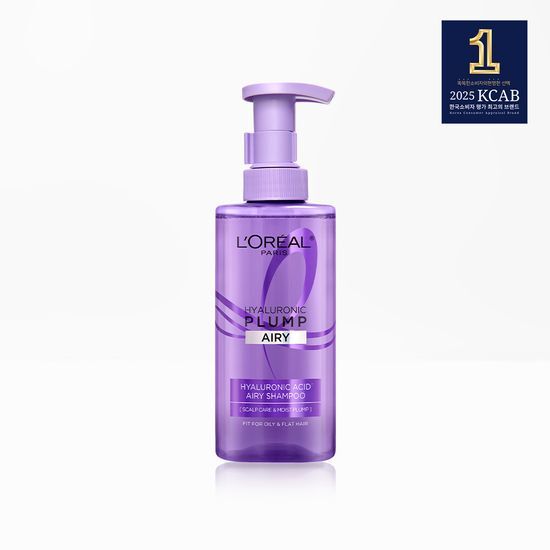 L'Oréal Paris Volume-Up Hyaluronic Acid Shampoo 440ml (+scalp brush)