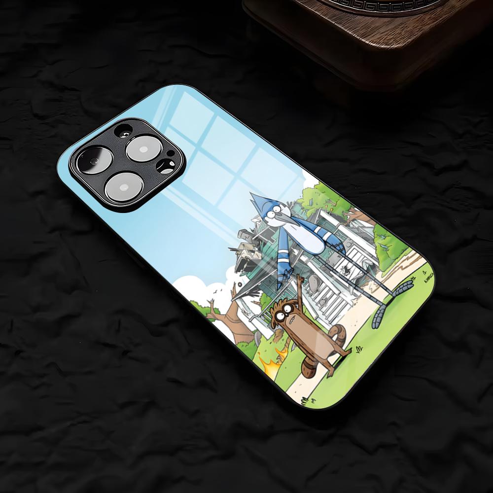 R-Regular-S-Show SEPhone Case For IPhone 17 Air 16 E Pro Max 15 14 13 Mini 12 Pro 11 Max Plus Black Glass Cover