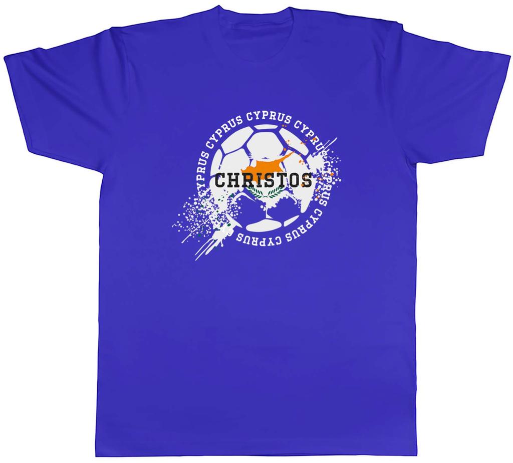 Personalised Cyprus Football Sports Mens Unisex TShirt Tee Gift