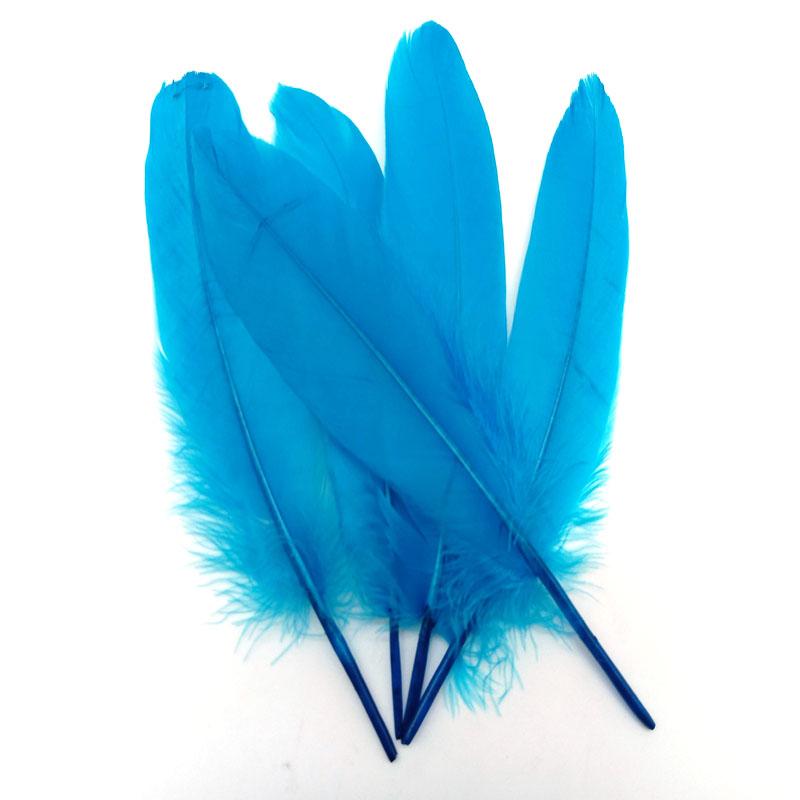20PCS Hard Stick Colourful Goose Feathers Plumes Swan for Home Decoration Crafts DIY Jewelry Making Table Centerpieces 15-20cm