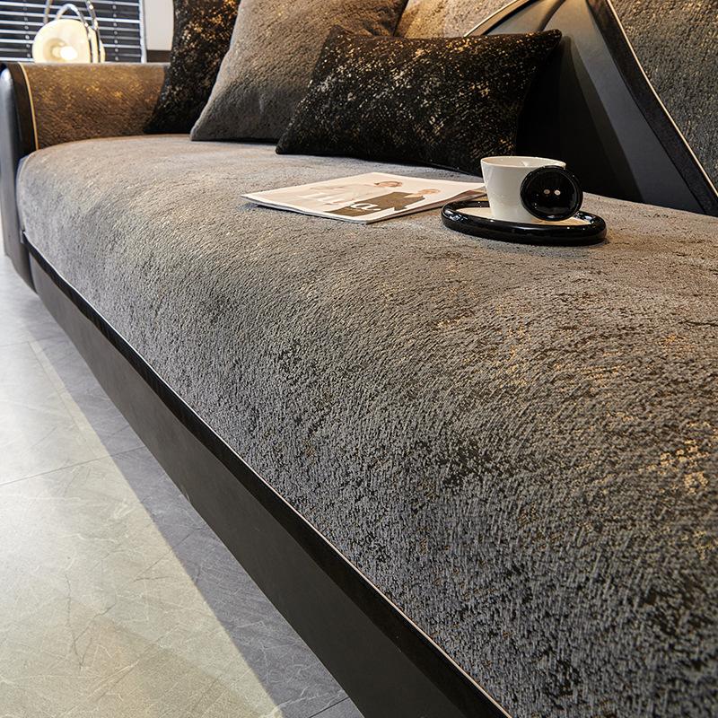 Роскошная Подушка для Дивана Премиум-класса с Прямыми Краями Новая Фиксированная Нескользящая Защита от Царапин Когтями Кошек Кожаная Подушка для Сиденья Дивана Прямого Ряда