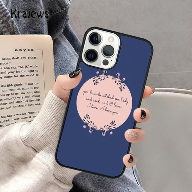 Pride And Prejudice Soft Phone Case For IPhone 18 17 Air 16 15 14 Max Plus 11 12 13 Pro Max Phone Cover coque Fundas