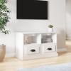 VidaXL TV Stand High Gloss White 80x35x50 Cm Engineered Wood 816282