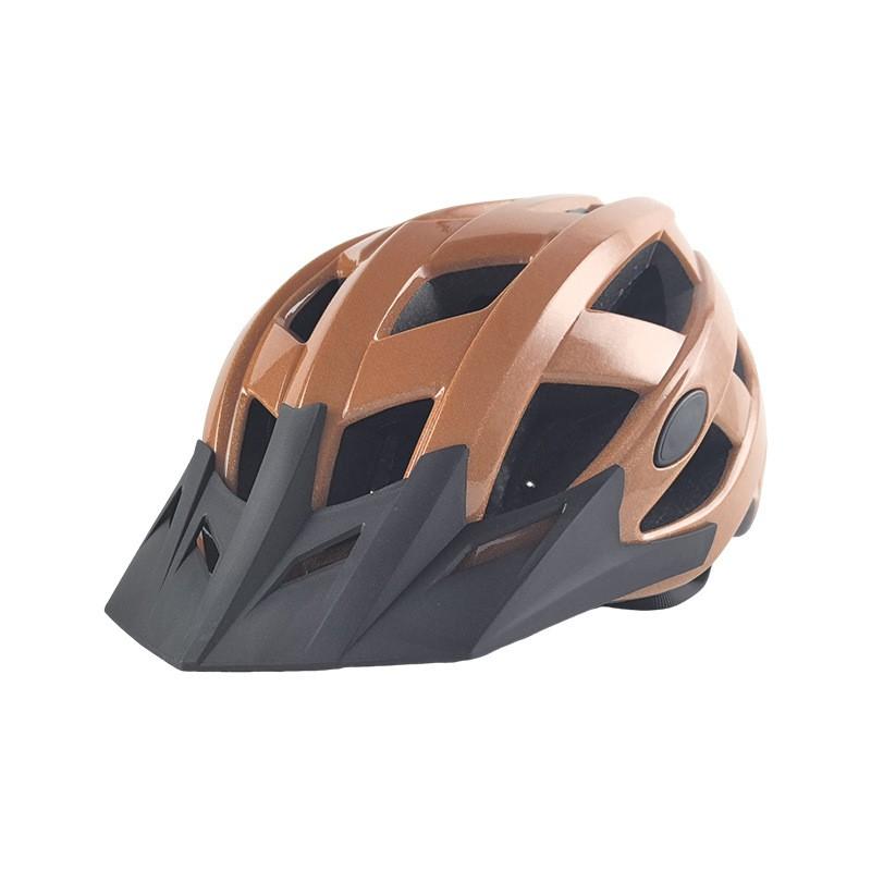 Ultra-Lightweight Ventilated Cycling Helmet With Visor Insect Net Mountain Bike Road Night Visibility
