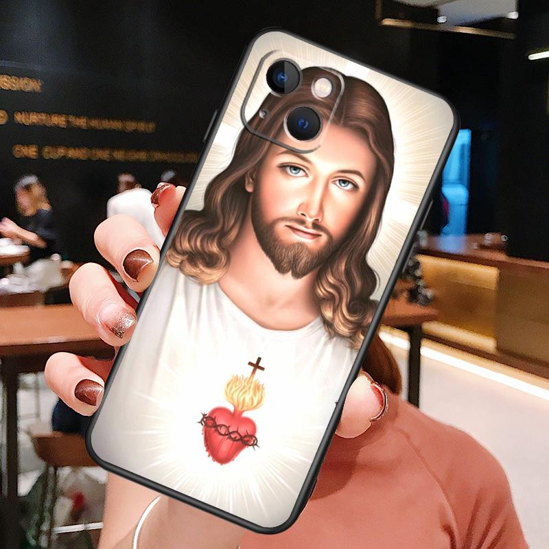 Divine Mercy Jesus Phone Case For iPhone 16 Pro Max 15 14 13 12 11 Pro Max Plus 12 13 Mini XR 16e Funda Cover