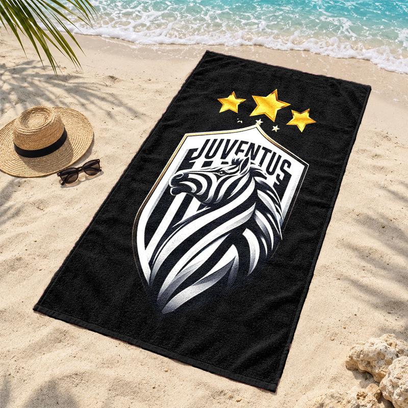 Juventus FC Microfiber Beach Towel Quick Dry Sand Free Lightweight Beach Towels for Travel Swimming Camping