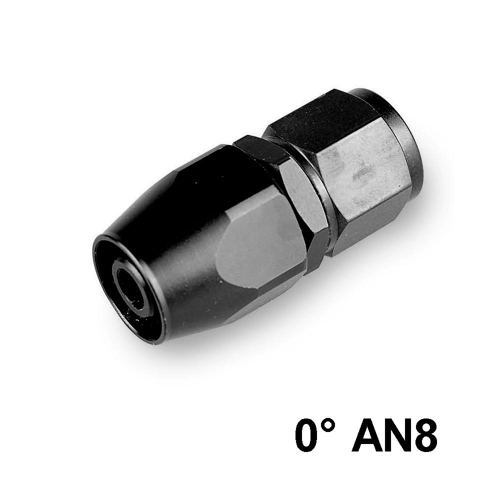 AN4/6/8/10/12 Swivel Hose End Fitting Adapter 0° 45° 90° 180° Aluminum Universal for Oil Cooler Kit Braided Oil Fuel Gas Hose
