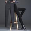 Winter Fashion Lamb Cashmere Leggings Pants Office-lady Cotton Velvet Thickened Warm Long Pants Women Casual Soft Trousers 29636