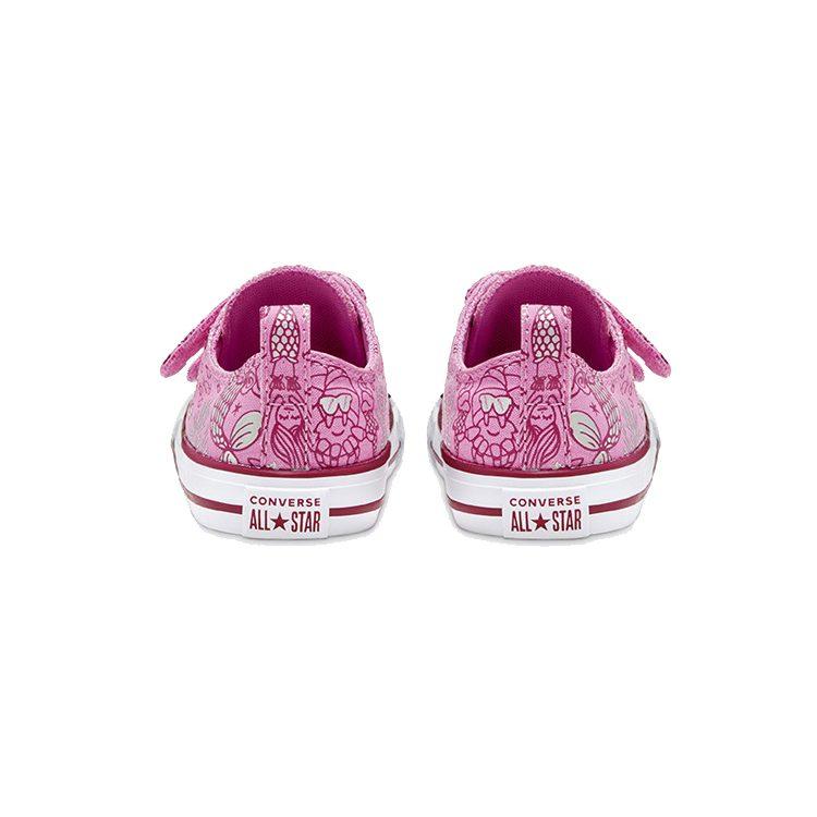 Детские Converse Chuck Taylor All Star Подводная вечеринка Легко надевать Низкие кеды для малышей Розовые 767205C