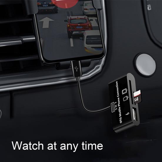 Картридер Многофункциональный высокоскоростной адаптер Type-C/Micro USB TF/U для чтения дисков OTG для Macbook
