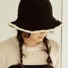 Slowslowly No.157 / Lily Wide Bucket Hat _ Black