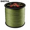 GHOTDA 4 Strands Fishing Line 500M Braided PE Line 10-120LB Multifilament Line Carp Fishing Cord