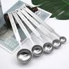 1Pc/1 Set Coffee Bean Spoon Double Scale Units Corrosion Resistant Stainless Steel Milk Powder Spoon