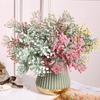 1 шт., пластиковый букет с вишней, имитация розы, маленький бутон невесты, свадебное украшение для дома, пластиковые цветы