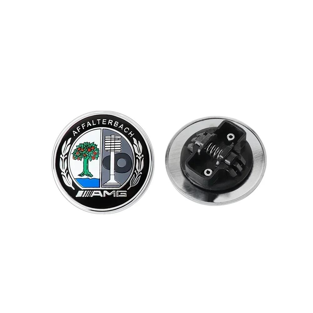 2025 Горячий Для Mercedes Benz 57 мм Алюминий ABS Автомобильная Плоская Наклейка-Эмблема на Капот Передний Значок Логотип Декоративные Аксессуары Для Mercedes Benz A
