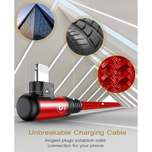 USB C iPhone Charging Cable L Shape [3M+3M Set of 2] [USB PD Compatible Rapid Charging] TypeC iPhone Cable Ultra Durable Compatible with iPhone 14 13