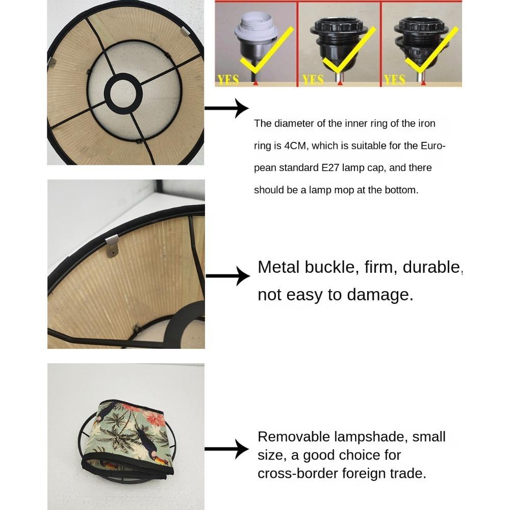 Лампа в стиле ретро Бамбуковые светильники Прочный абажур Простая люстра