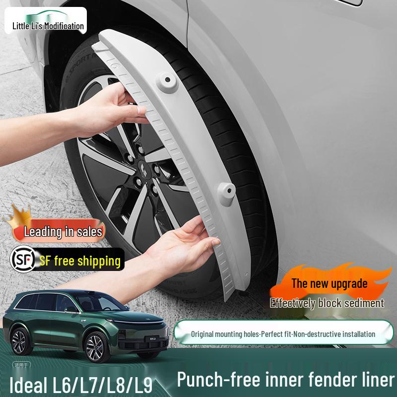 Ideal L6-L9 Fender Rear Wheel Liner, Original Car Color, No-Drill Modification Supplies