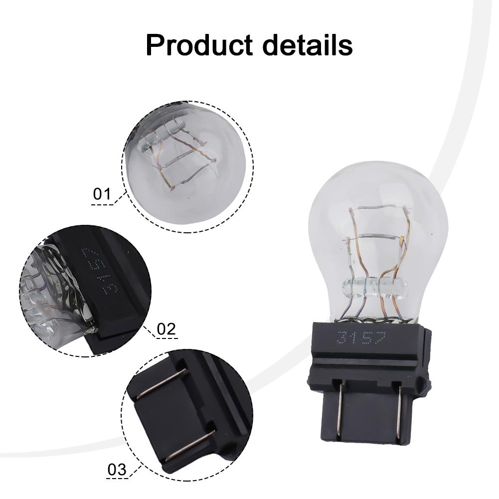 100% New Direct Replacement 3157 Brake Light Reverse Light Tail Light Wear-resistance 3155 3357 Accessories Replacement