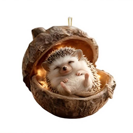 Уютные лесные желуди, 2D акриловые подвесные украшения в виде животных для рождественской елки, вечеринки в лесной тематике, домашнего декора