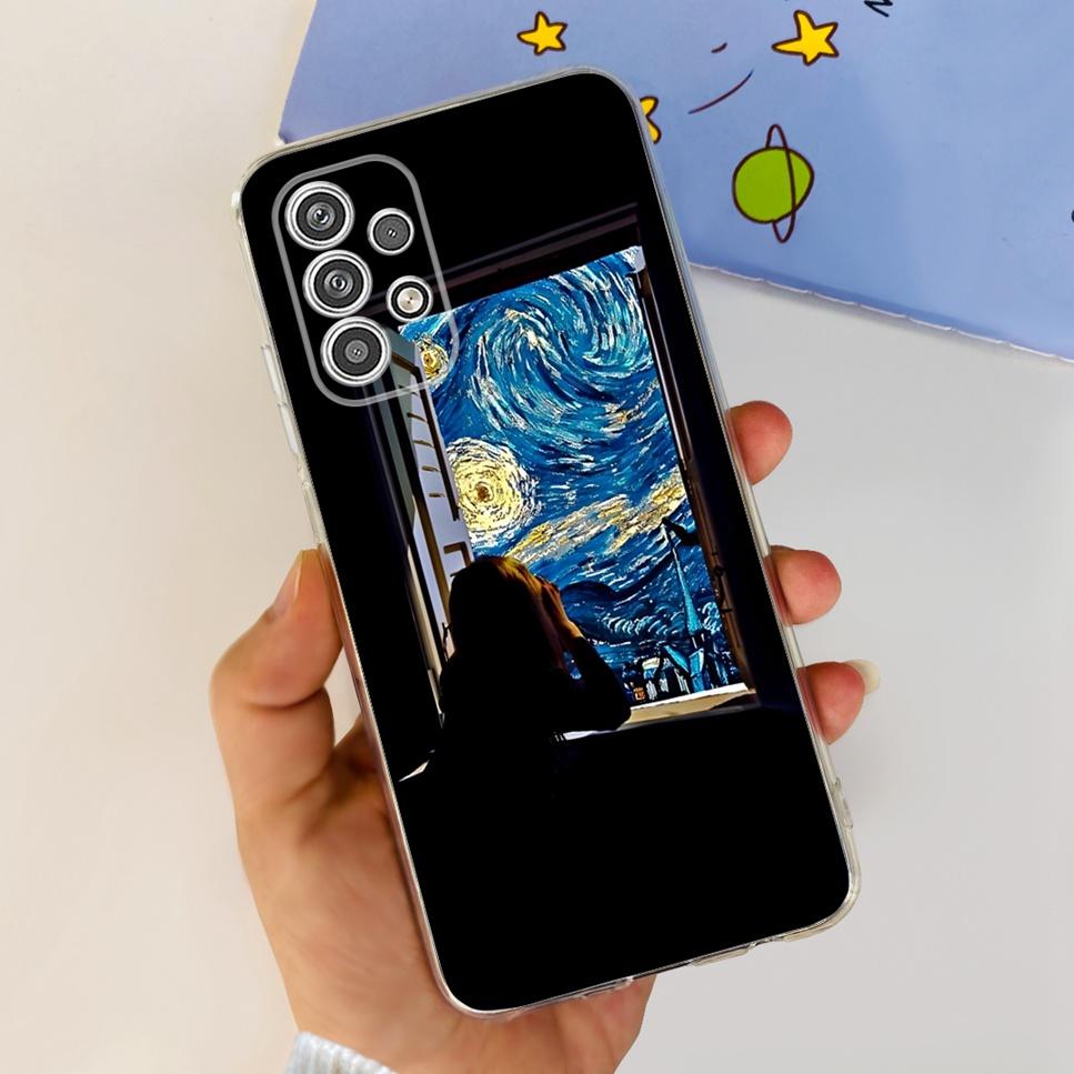 For Samsung Galaxy A23 5G A23 4G Case Cartoon Astronaut Cat Soft Silicone TPU Cover For Samsung A23 a23 6.6" Bumper Phone Case