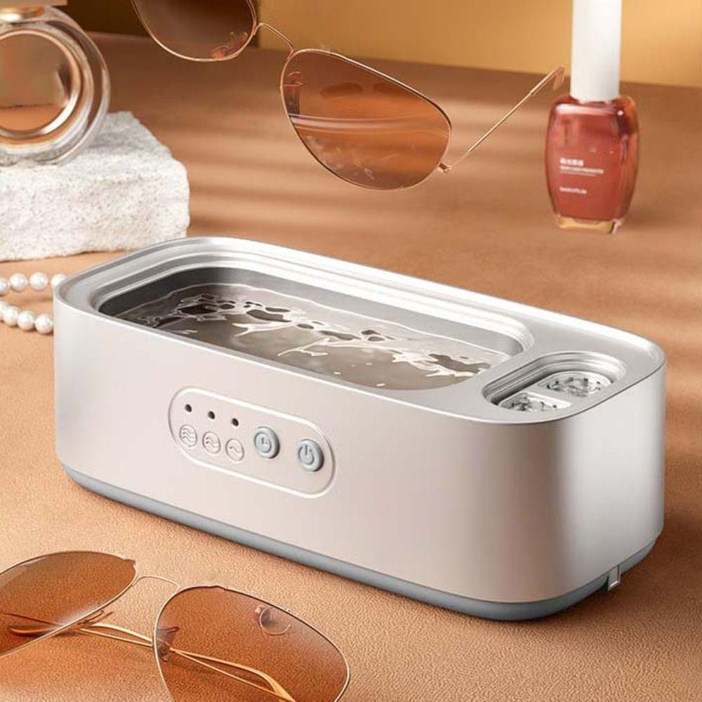 Ультразвуковой очиститель для очков с 3 режимами таймера, автоматический инструмент для чистки, бытовой