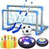 3-in-1 Hover Soccer Ball Hockey Bowling Set Indoor Outdoor Toys for Kids Outside Toys with LED Lights Christmas Birthday Gifts