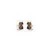 Cute Leopard Cat Stud Earrings for Women, Delicate and Fashionable, Cartoon Style, Elegant and Exquisite, Light Luxury Design