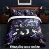The Cure Design Bed Bedding Set 1 Duvet Cover + 2 Pillowcases Soft Breathable Household Bed Linens