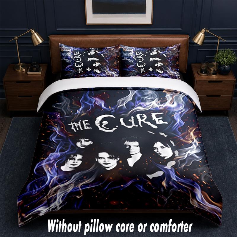 The Cure Design Bed Bedding Set 1 Duvet Cover + 2 Pillowcases Soft Breathable Household Bed Linens