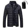 Autumn Winter Down Jacket Men Casual Stand Collar Ultra Light Parka Coat Portable Outwear Windproof White Duck Down Jacket