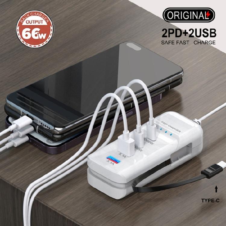 Удлинители с PD для быстрой зарядки и 2 USB-порта для совместимости с несколькими устройствами для дома и в дороге