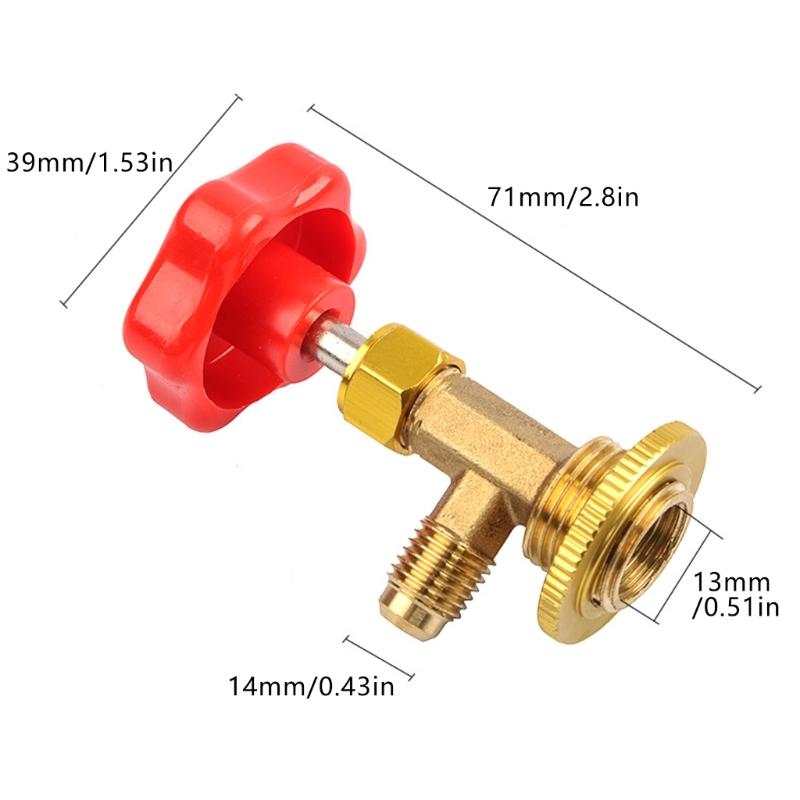 Многофункциональный автомобильный инструмент для обслуживания HVAC для R134A R410A R600A, дозирования хладагента, металлический открыватель для бутылок