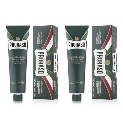 Итальянская пена для бритья Proraso, крем после бритья, 2 упаковки, 150 мл