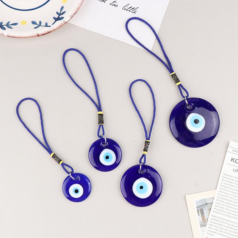 Турецкий счастливый синий дурной глаз стеклянный брелок подвеска амулеты сумка автомобильный брелок кольцо для женщин мужчин подарок телефон висит