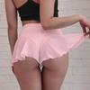 New Female High Waist Pole Dance Ruffled Shorts Hot Pants Mini Tight Bikini
