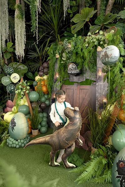 Balon Foliowy Jurassic World T-Rex Brązowy 92X98Cm