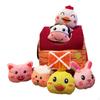 Stuffed Farm Animals Animal Toys Cute Mini Farmhouse House Set Dolls for Kids Boys Girls