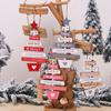 Elegant Wood Christmas Pendant Decorations For Home And Party Ornamentation