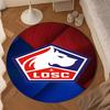 Olympique Football Crest Round mat Home Decor, Chair rug For livingroom,Bedroom, doormat home decor Birthday Gift Christmas Gifts