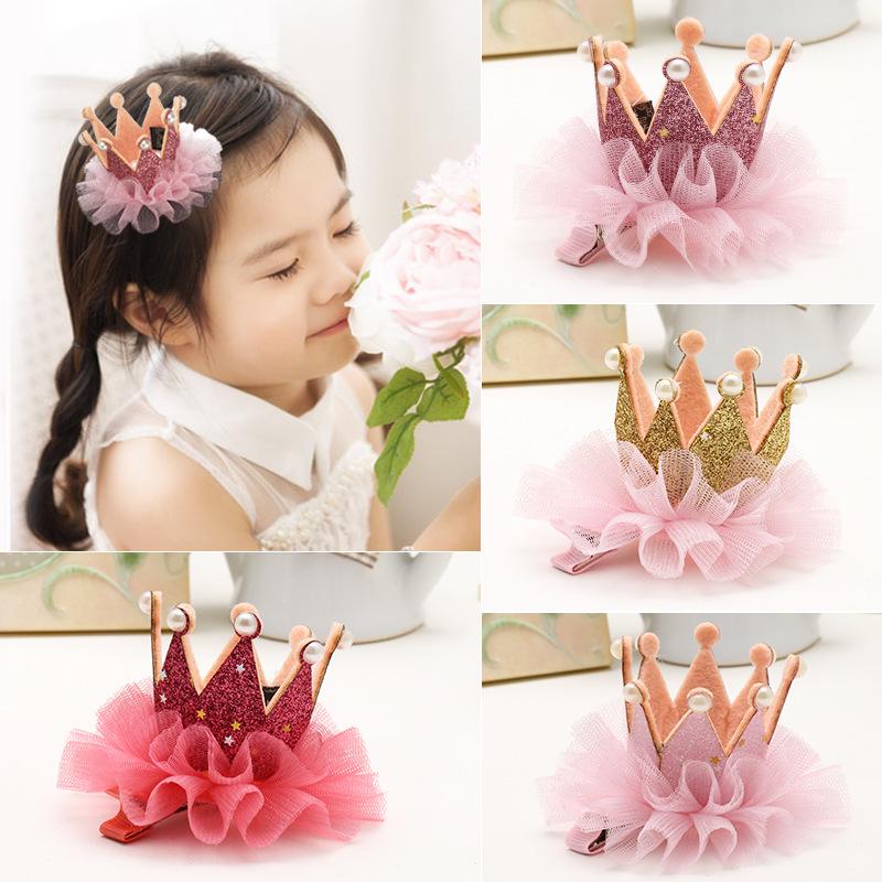 Headdress Side Clip Hairpin Little Girl's Children's Hair Accessories Princess Crown