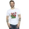Tom And Jerry Mens Christmas Hat Logo T-Shirt
