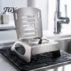 Easy Clean Grill Tool Vertical Chicken Roaster Stand, 304 Stainless Steel BBQ Can Holder Grilling Gadgets for Meat Grill, Outdoor Camping Rotisserie